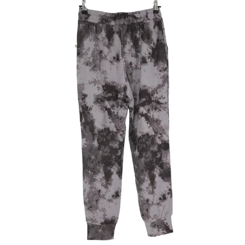 Bar III Jogger Pants Rock Wash Gray Tie Dye Pull On High Rise - Picture 4 of 9